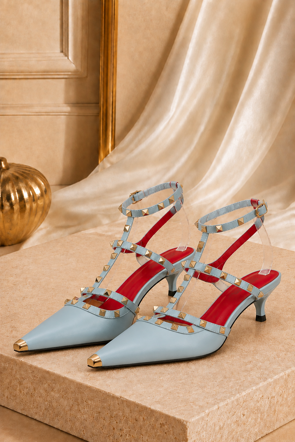 The Valeria Studded Pumps