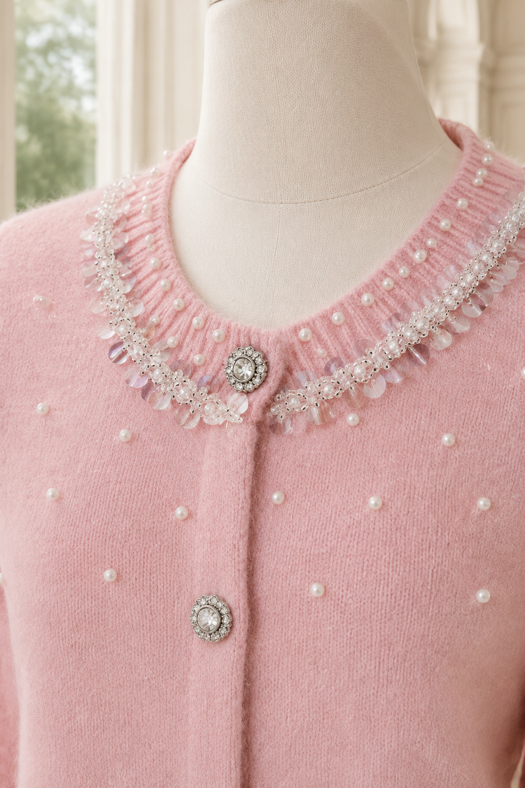 The Elodie Pearl Cardigan