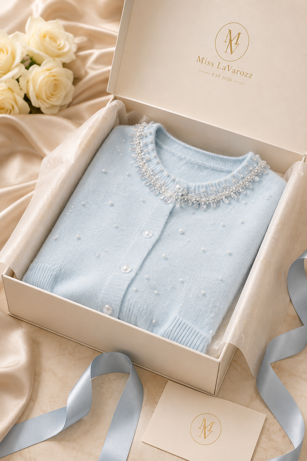 The Elodie Pearl Cardigan