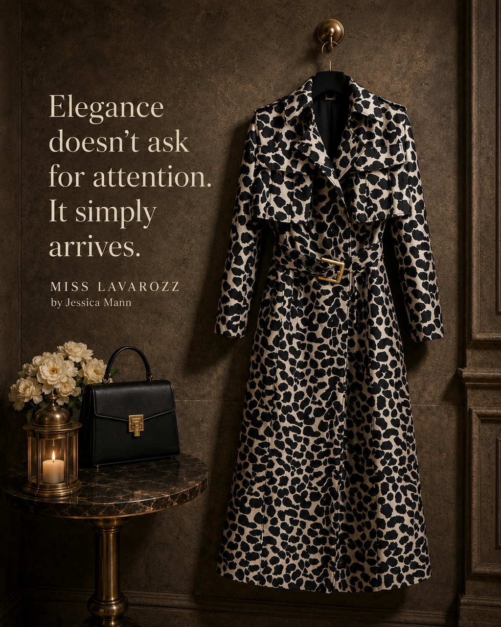 Leopard Trench Coat