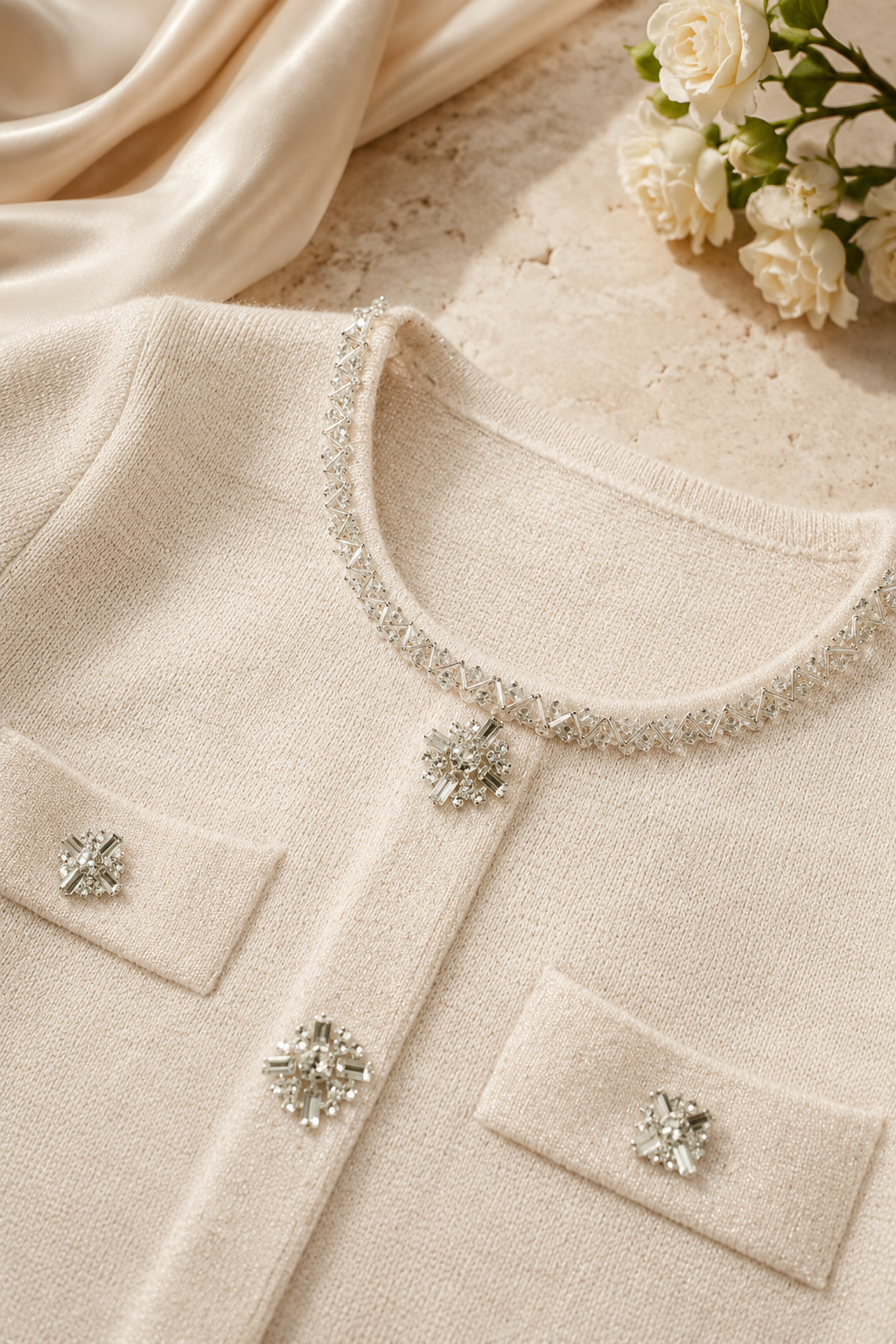 The Filippa Crystal Knit Set