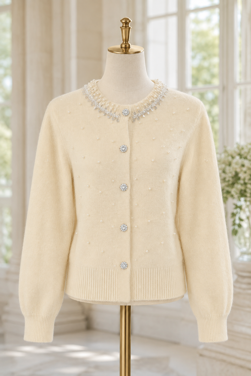 The Elodie Pearl Cardigan