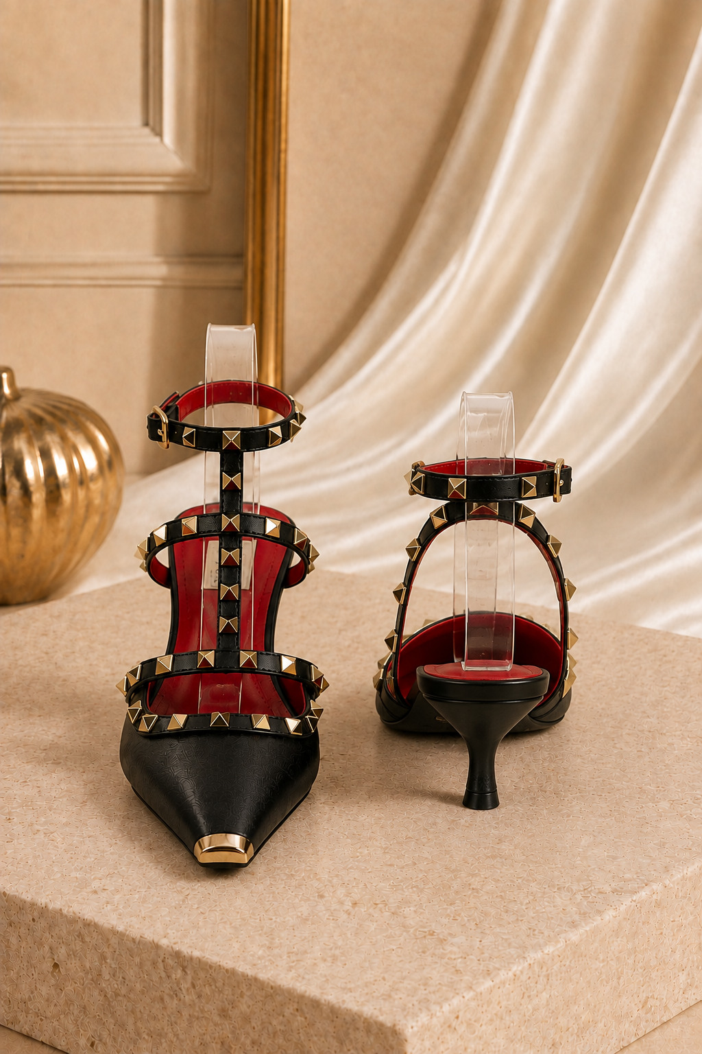 The Valeria Studded Pumps