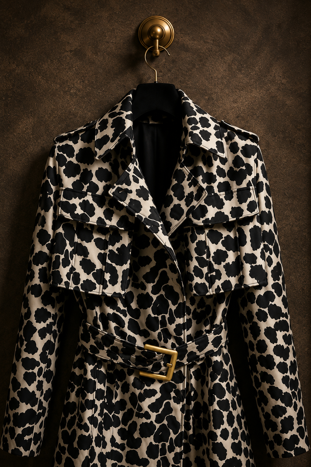 Leopard Trench Coat