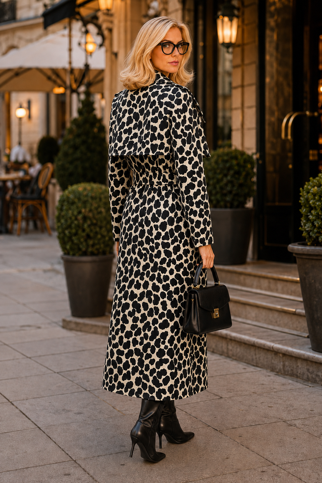 Leopard Trench Coat