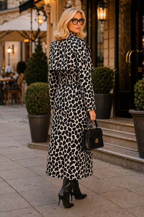 Leopard Trench Coat