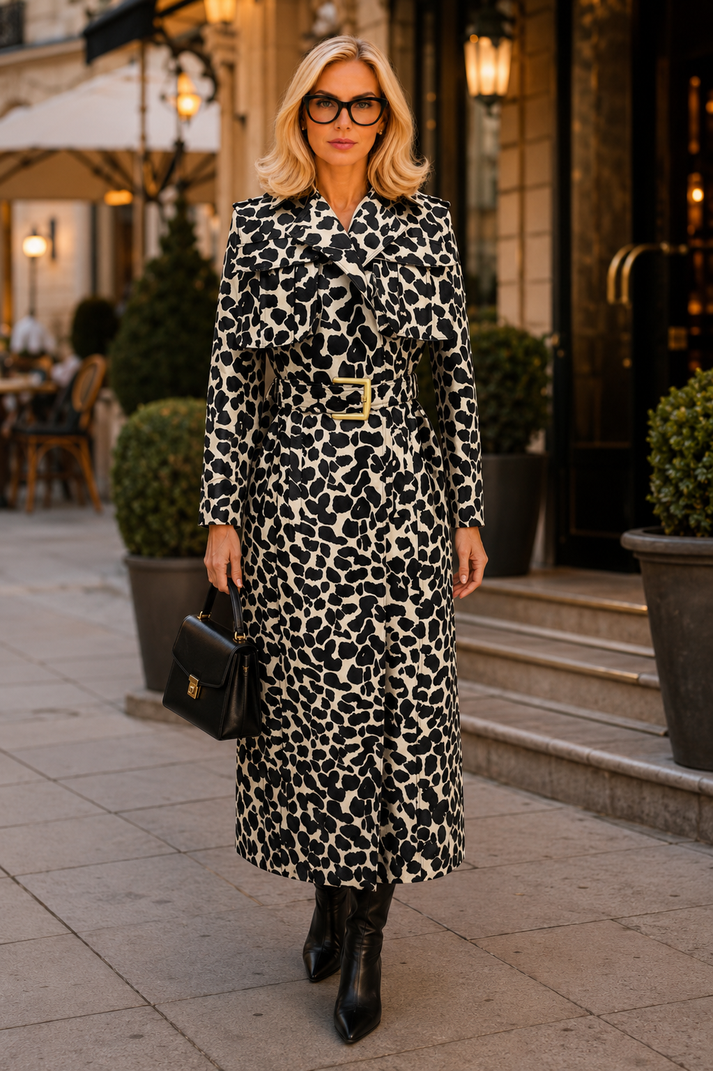 Leopard Trench Coat