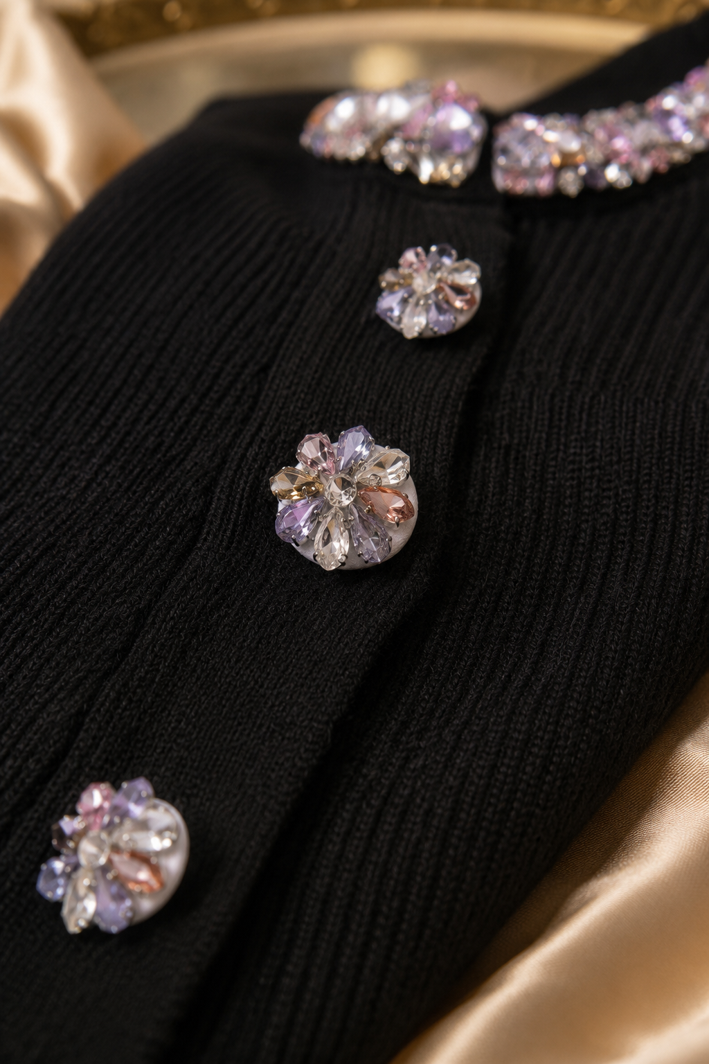 The Lucinda Crystal Knit Set