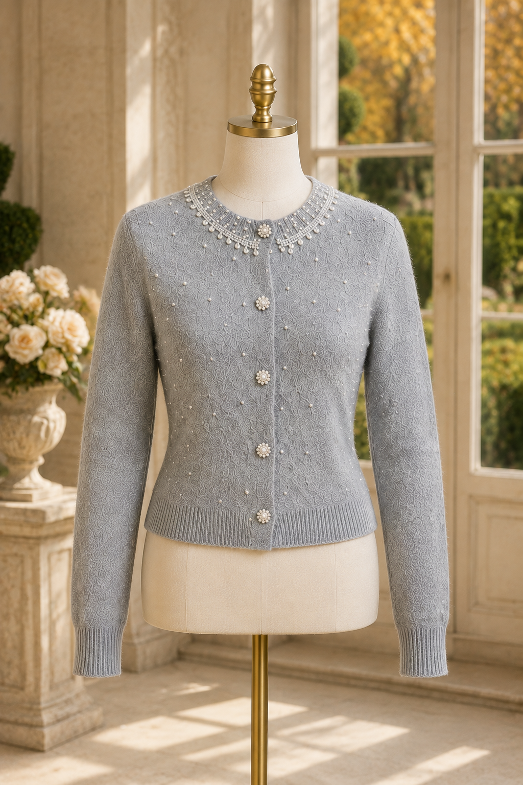 The Elodie Pearl Cardigan
