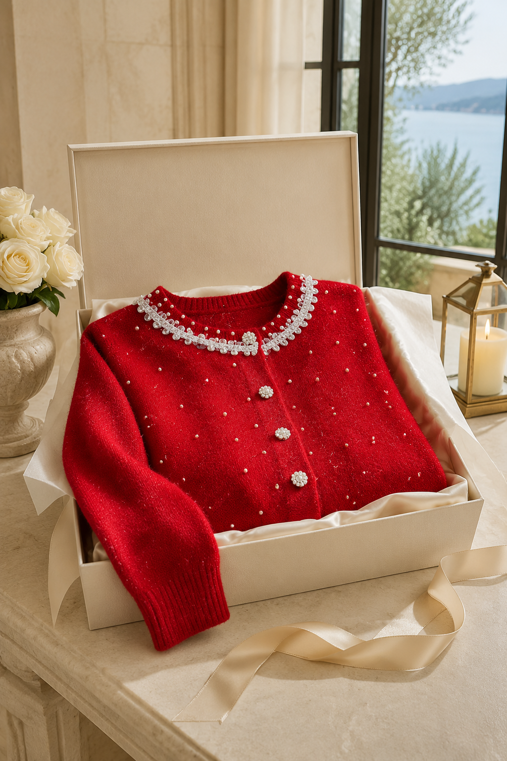 The Elodie Pearl Cardigan